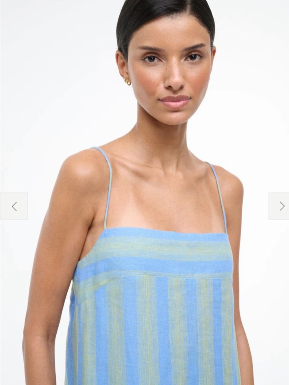 LAURA LINEN DRESS SEAPORT STRIPE - Picture 2 of 3